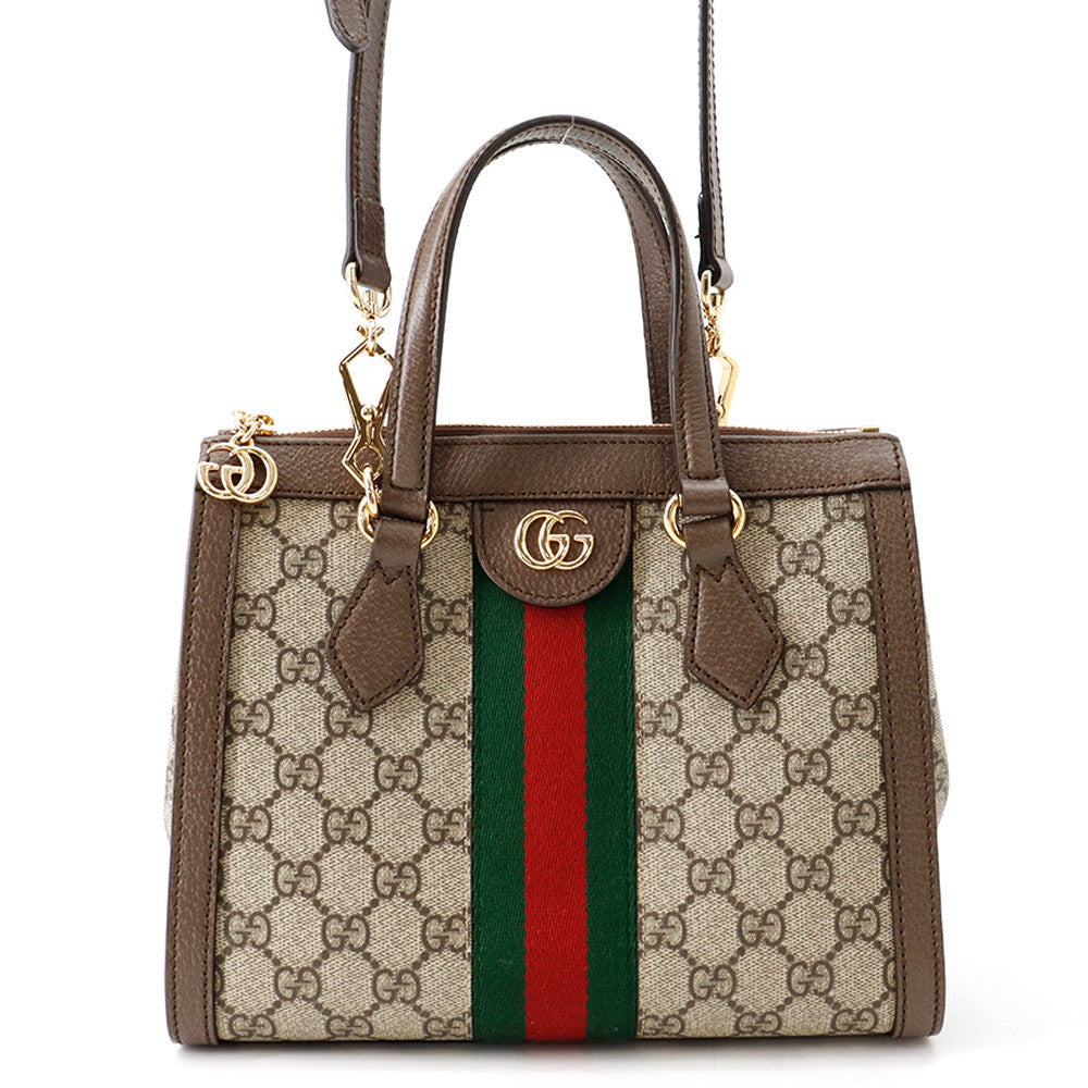 Gucci Ophidia Small Tote Bag 547551 GG Supreme Beige/Ebony