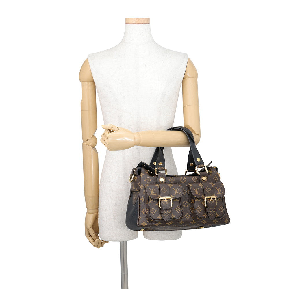Louis Vuitton Manhattan Monogram Shoulder Bag – Brown & Black