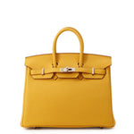Hermès Birkin 25 Jaune de Naples Togo Palladium Hardware – B Stamp (2024 / Store Fresh)