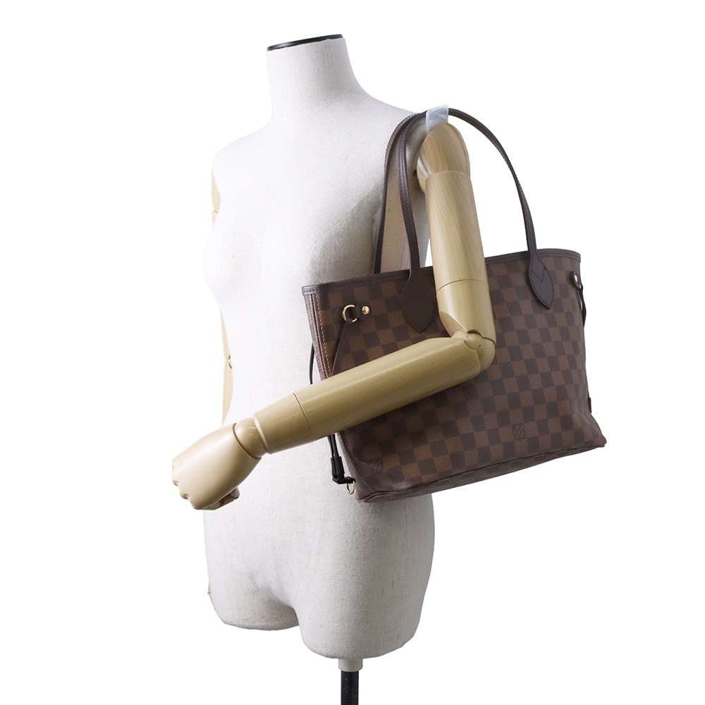 LOUIS VUITTON Neverfull PM Damier Ebene Tote Bag