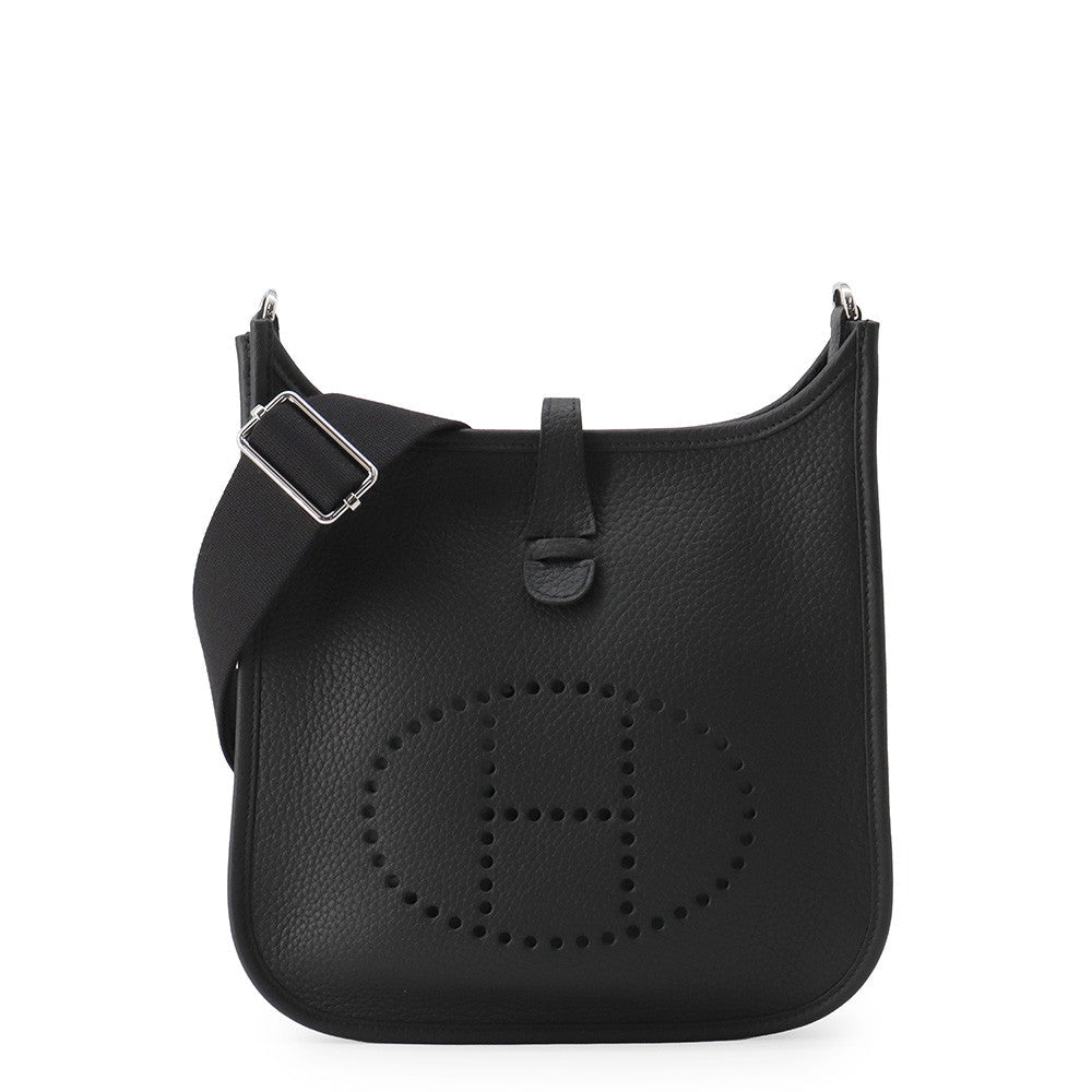 Hermès Evelyne III 23 Crossbody Bag – Black Taurillon Clemence Leather