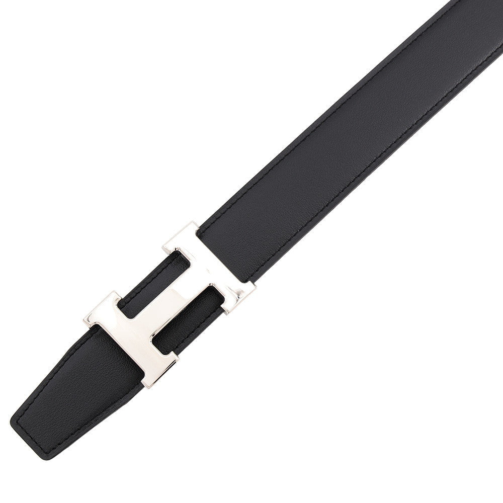 Hermès Constance H Belt Black & Chocolat Leather – Size 95
