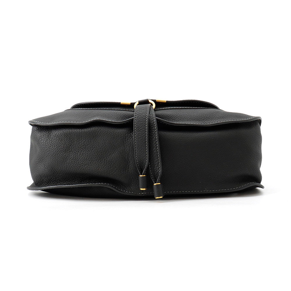 Chloé Marcie Black Calf Leather Top Handle & Shoulder Bag