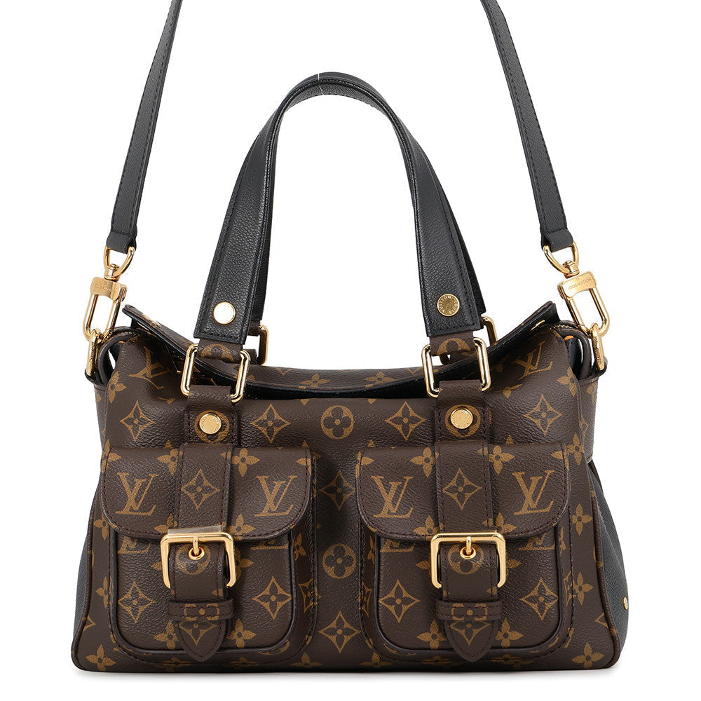 Louis Vuitton Manhattan Monogram Shoulder Bag – Brown & Black