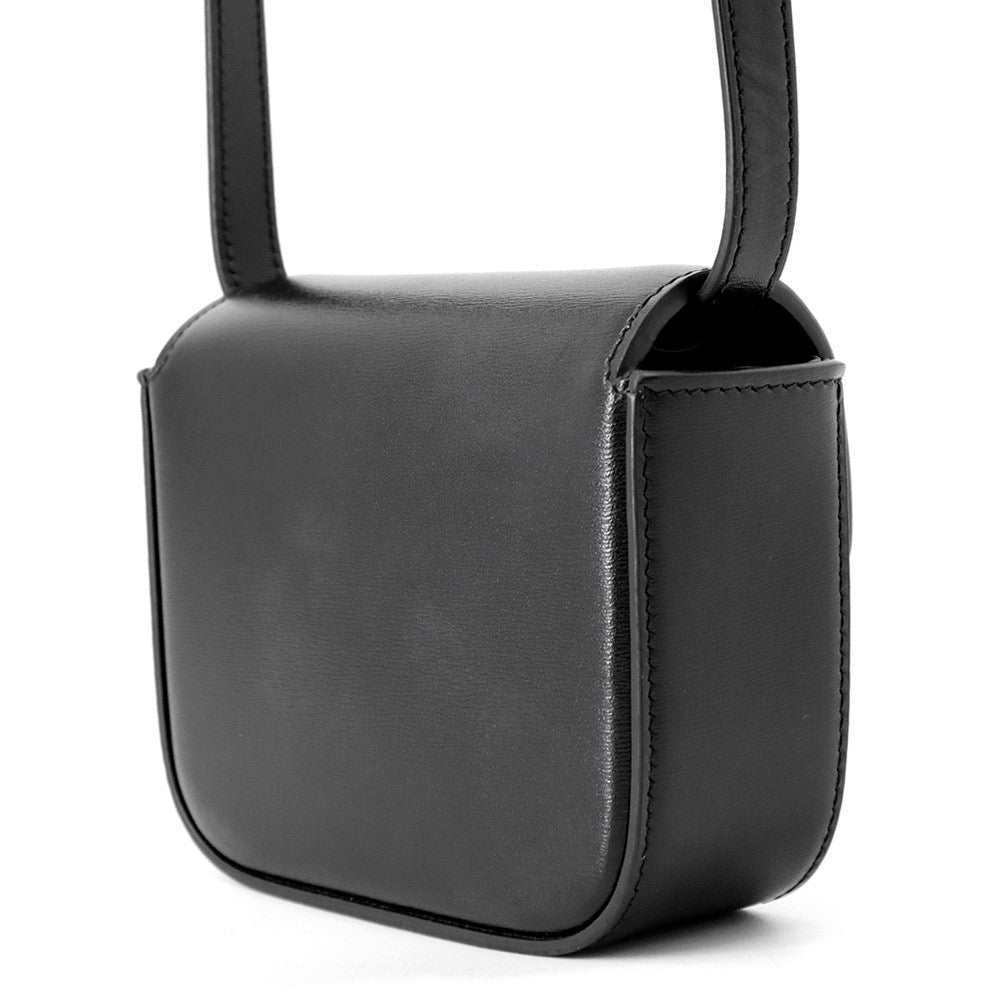 Celine Mini Triomphe Shoulder Bag – Black Leather