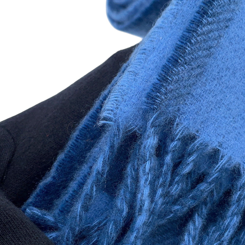 Hermès Blue Graphic Equestrian Jacquard 100% Cashmere Scarf