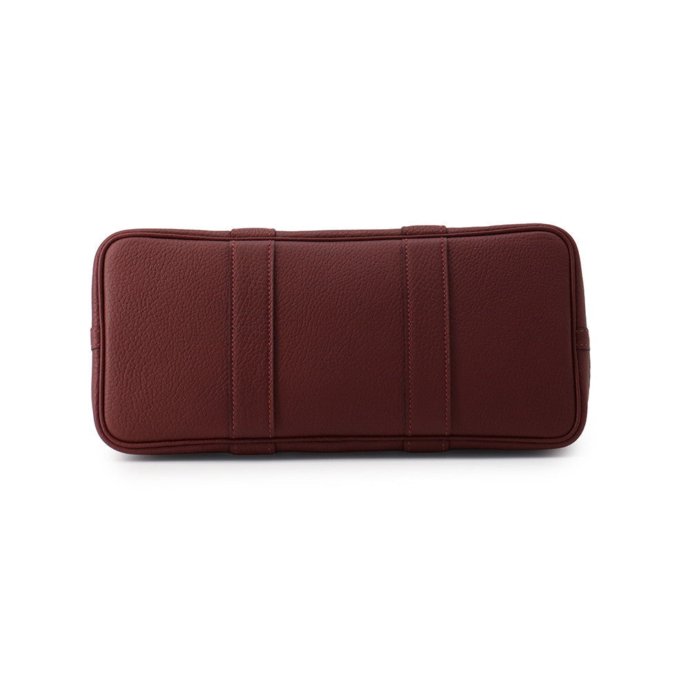 Hermès Garden Party 30 TPM Rouge H Negonda Leather Tote Bag Bottom view 