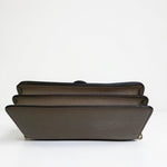 Bottom view of COACH Tabby 26 in Dark Stone pebble leather