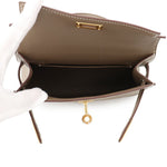 Hermès Mini Kelly 20 top down open view displaying interior compartment⁠