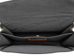 Interior view of the preowned Coach Chain Tabby shoulder bag showcasing clean fabric lining and divider pocket.